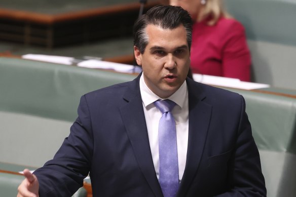 Assistant Treasurer Michael Sukkar during question time earlier this year. 