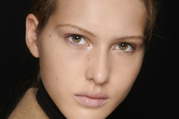 Lighten up! Bleached and skinnier brows are back.