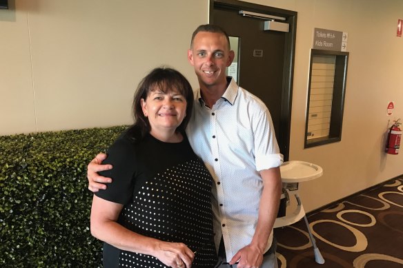 Brendan Thoms, pictured with mother Jenny, is one of two Aboriginal men who have been fighting deportation.