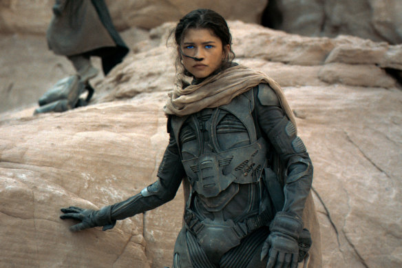 Zendaya plays a mysterious young warrior in <i>Dune</i>.