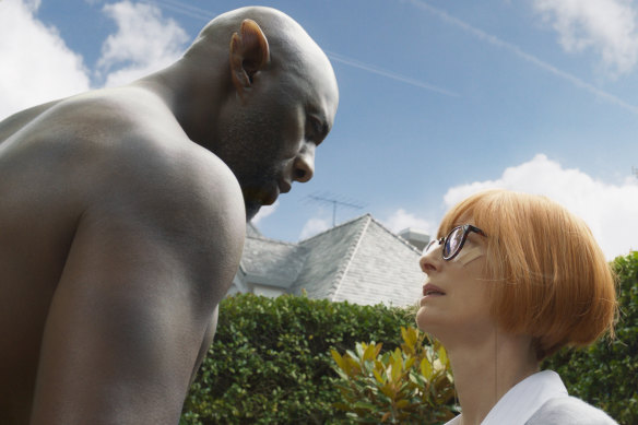 Tilda Swinton and Idris Elba in Three Thousand Years of Longing.