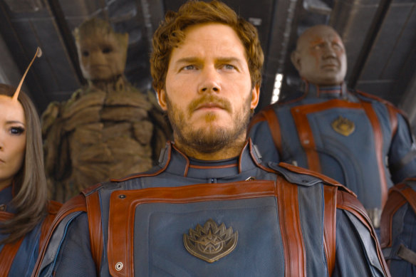 Chris Pratt’s Star-Lord is heartbroken in the third Guardians movie, after Gamora died in Infinity War.