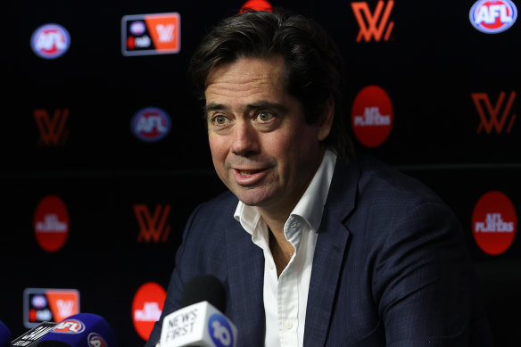 “People hate the digital ticket”: AFL chief executive Gillon McLachlan.