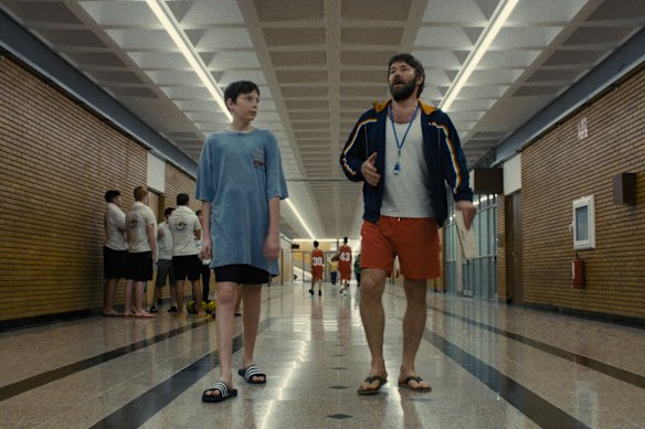 Joel Edgerton (right) with Everett Blunck in The Plague.