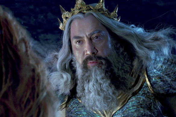 Javier Bardem as King Triton.