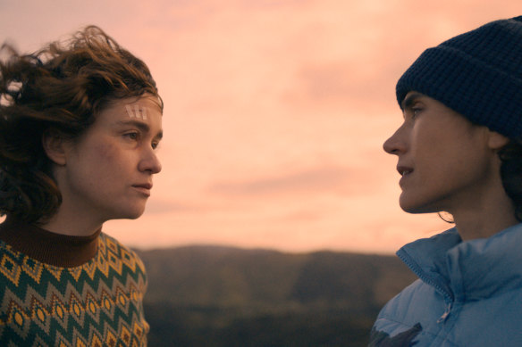 Alice Englert (left) and Jennifer Connolly in Bad Behaviour.