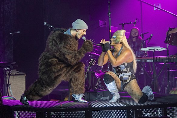 Miley Moore with Adam Noviello at the Adelaide Festival.