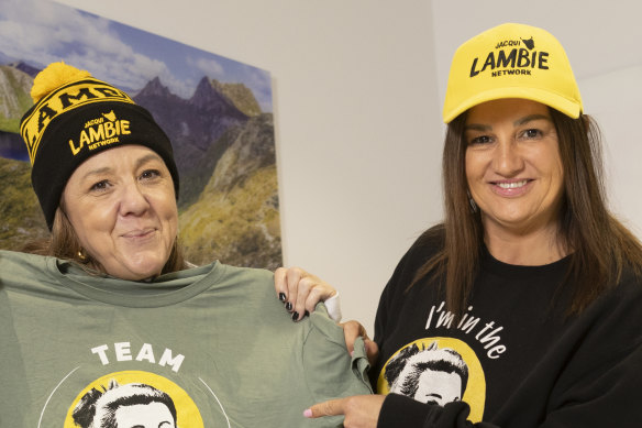 Independent Tasmanian senator Jacqui Lambie (right) and her newly elected colleague Tammy Tyrrell have  opened the door to backing Labor’s 2030 emissions reduction target.