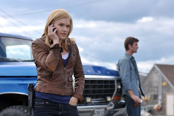 Emily Rose and Lucas Bryant in Haven.