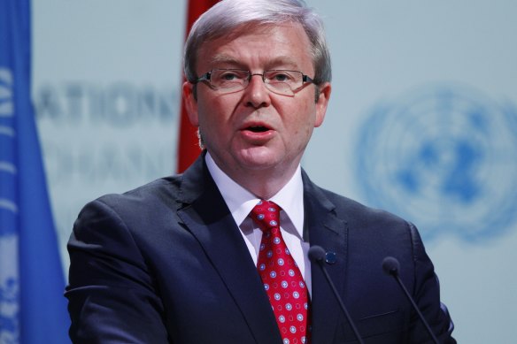 Kevin Rudd organised the setting up of the Australia India Institute during difficult diplomatic times in 2009.