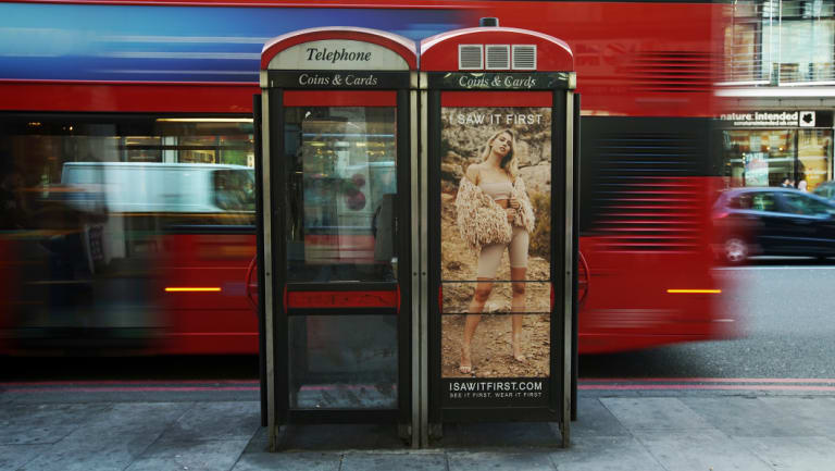 Critics complain that phone companies are turning drab, ’90s-era phone boxes into glorified billboards that are becoming an eyesore on London streets.