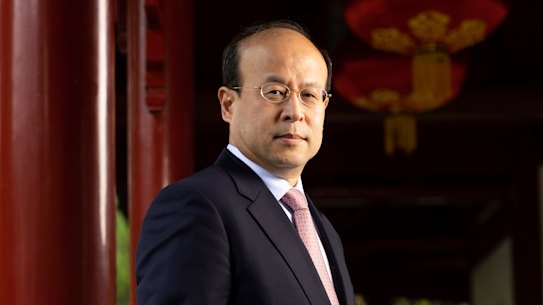 China’s ambassador to Australia, Xiao Qian, in Canberra on Wednesday 12 October 2022.