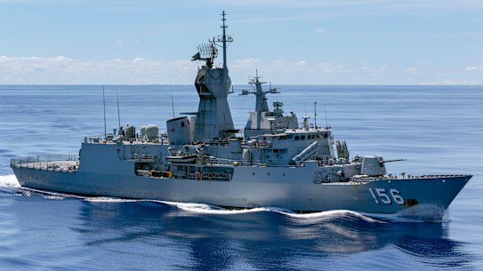 HMAS Toowoomba during her 2018 deployment.
