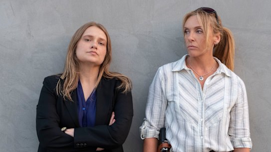 Toni Collette (right) in the Netflix series Unbelievable.