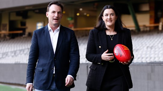 Andrew Dillon and Laura Kane.