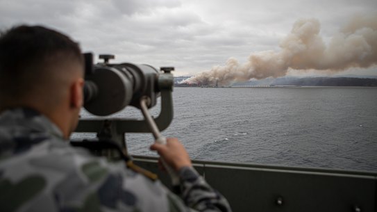 No longer over the horizon: climate change is already creating challenges for Australia's military, including the current bushfire season.
