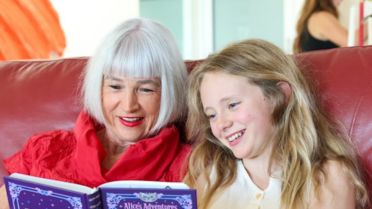 Gabrielle Ingate regularly cares for her 10-year-old granddaughter Charlie. Research suggests older people who do so can enjoy better health outcomes.