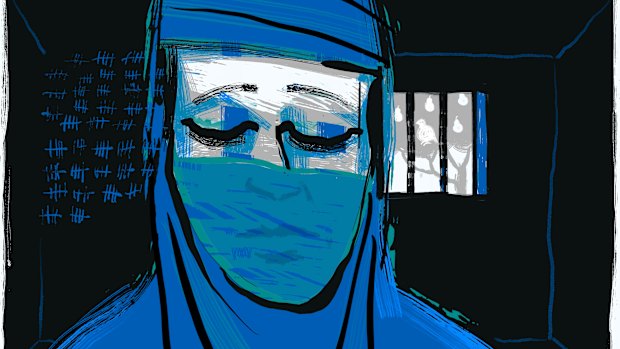 Some prisoners would mark the days off with scratches on the wall.