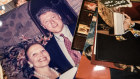 A photo of Alice Mason with Bill Clinton, for whom she reportedly raised $1.5 million for his presidential bid, amidst other photos in an archive at the home of Dominique Richard, Mason’s daughter, in Valencia, Spain, Nov. 6, 2024. Alice Mason was New York City’s broker to the elite and a master at the art of hosting. One of her parties would strain her relationship with her daughter and reveal a secret that she couldn’t keep hidden. (Ana Beltrán Vázquez/The New York Times) .