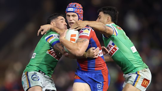 Kalyn Ponga suffered a foot injury on Friday night.