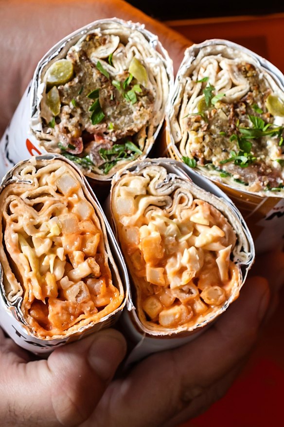 A selection of wraps available.