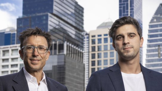 Afterpay co-founders Anthony Eisen  and Nick Molnar.