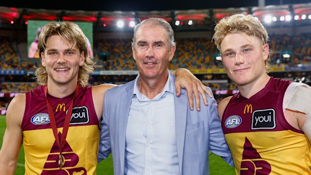 Will, Marcus and Levi Ashcroft at the Gabba.