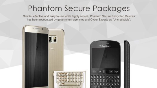 Phantom Secure offered modified Blackberry and Android devices they said were "uncrackable".