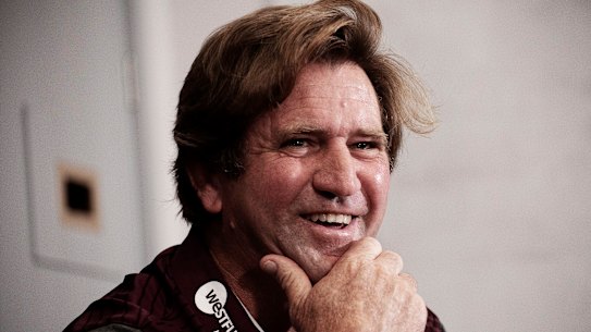 Manly coach Des Hasler is back in his element.
