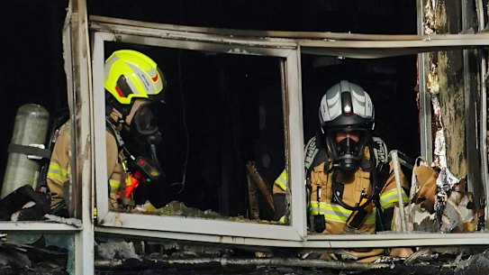 Fire Rescue Victoria (FRV) crews responded to several calls of a factory on fire in Derrimut.