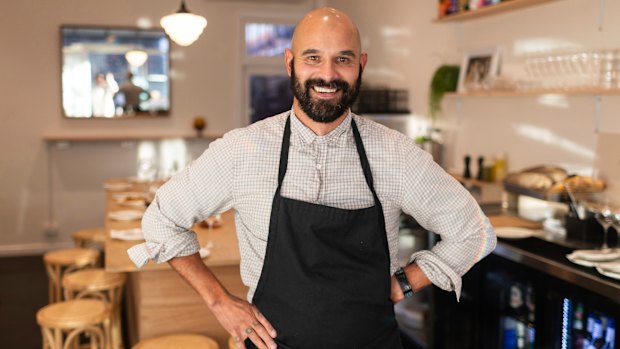 Ravi Presser, owner of Caulfield North wine bar Ruzia’s.