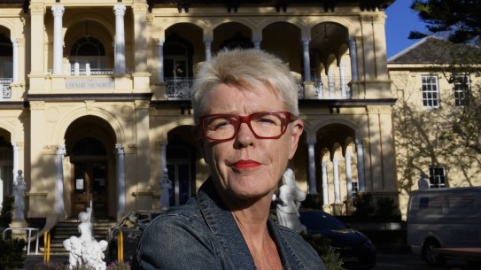 Waverley Greens councillor Elaine Keenan in the grounds of the War Memorial Hospital in Waverley.