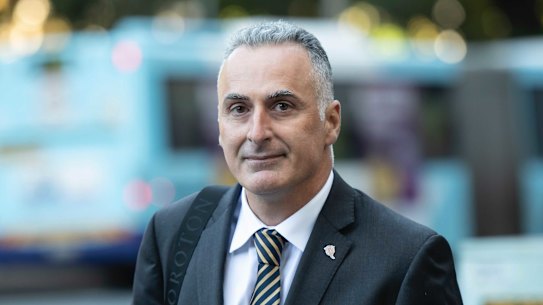 Drummoyne MP John Sidoti departs ICAC earlier this year.