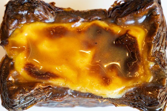 The miso Portuguese egg tart.