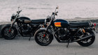 The Royal Enfield Interceptor 650: the choice is simply with or without the optional orange decal?