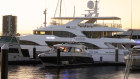 The Star, a Benetti Vision 145, was moored at Marina Mirage on the Gold Coast amid the dispute with the Poyiadjis family.