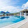 Poolside at the refurbished Grand Hotel and Casino Vanuatu.