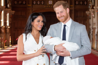 Meghan and Harry with their first born, Archie.