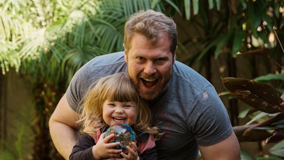 Rob Sturrock of Manly Vale with his daughter Clementine.