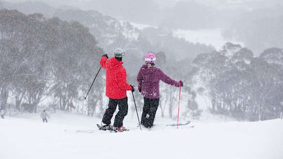 Skiers enjoying the 2018 season.