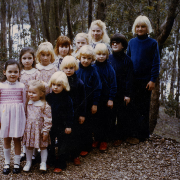 The cult kids. David is second from the bottom.
