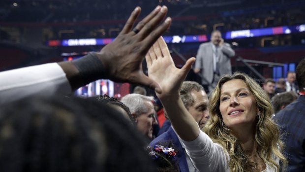Gisele Bündchen, wife of New England Patriots quarterback Tom Brady, after the Patriots won the 2019 Super Bowl. 