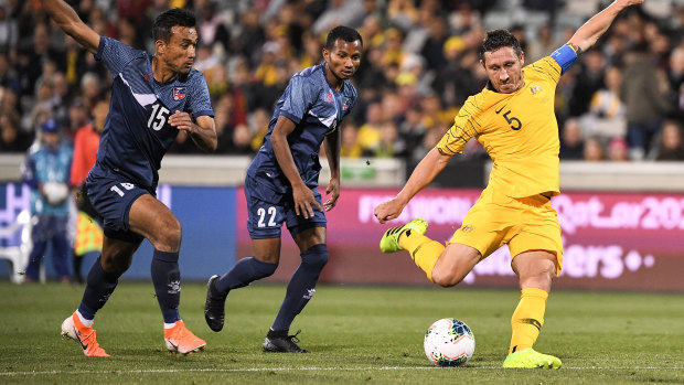 Leadership qualities: PFA chief executive John Didulica singled out Mark Milligan for special praise.