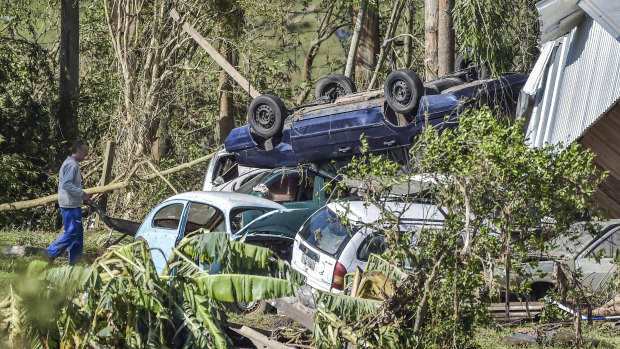 An extratropical cyclone in southern Brazil caused floods in several cities, killing dozens of people.