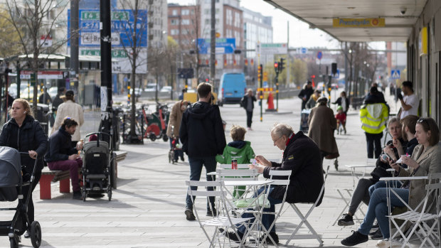 Sweden's economy shrank by just 0.3 per cent in the first three months of 2020, a far smaller decline than most forecasters and its central bank expected.