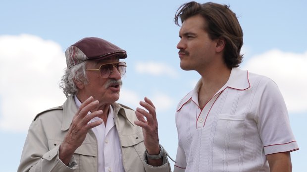 Robert De Niro and Emile Hirsch in The Comeback Trail.