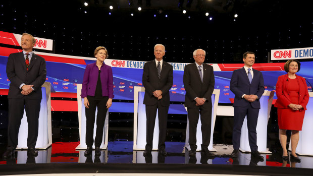 Six Democratic presidential candidates spoke at the first debate of 2020.