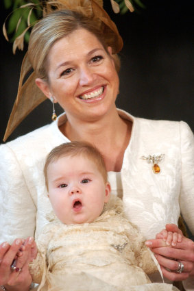 Princess Maxima Zorreguieta with her daughter Princess Catharina-Amalia.