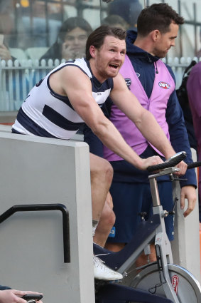 Going the distance: Patrick Dangerfield.
