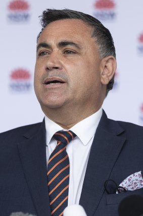 Acting NSW Premier John Barilaro on Monday.